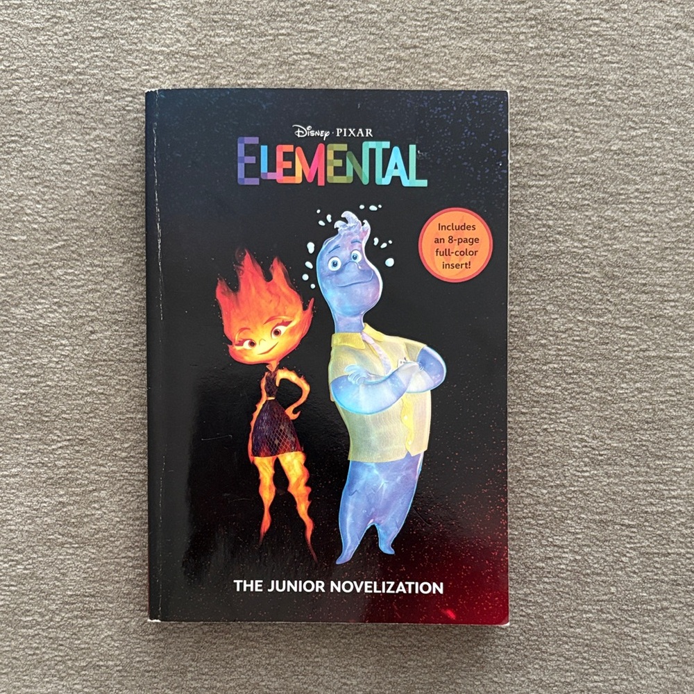 Disney Pixar Elemental Junior Novelization Book